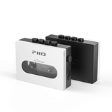 Reproductor de cassette FiiO CP13 en color blanco, con diseño compacto y reproductor de casete portátil.