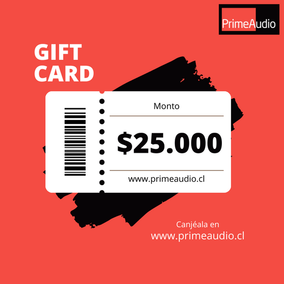 Tarjeta Regalo | Gift Card | 25.000 - PrimeAudio